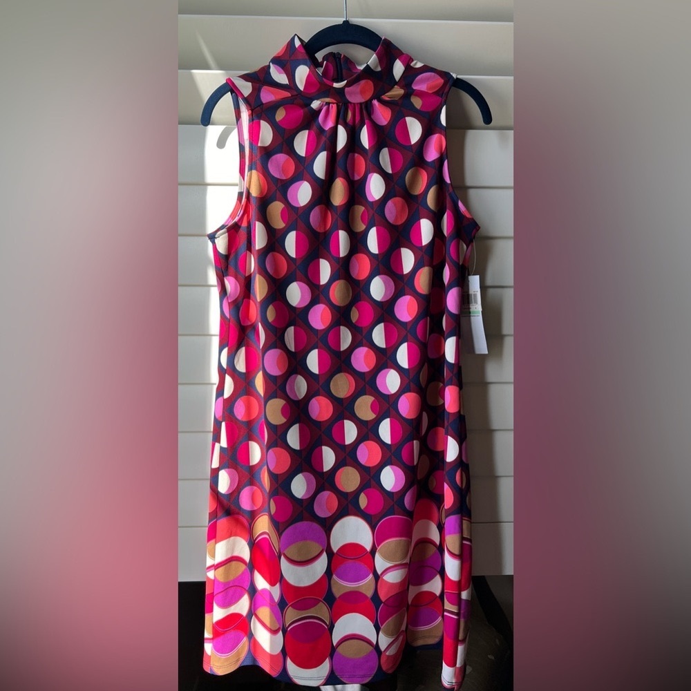 London Times - NWT - Dress - 8 - Navy/Coral -adorable